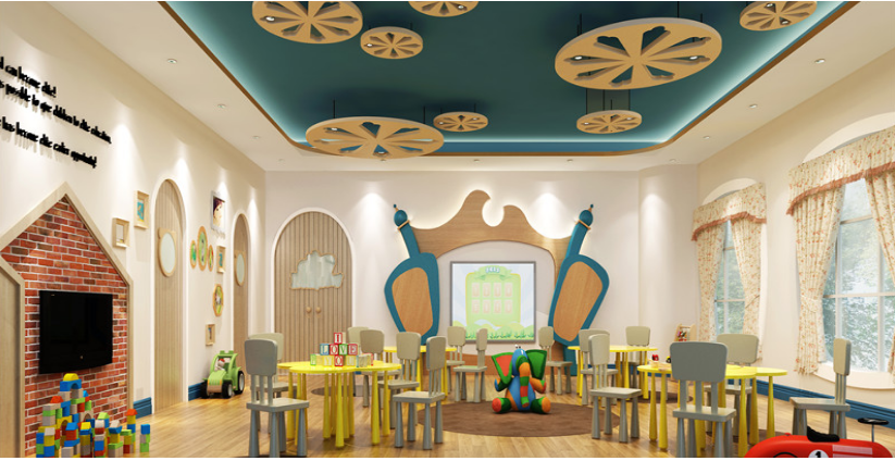 2300生态幼儿园设计风格效果图案例
